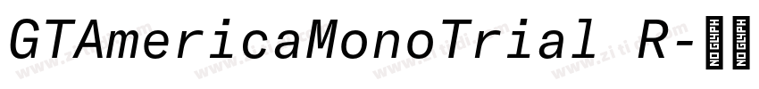 GTAmericaMonoTrial R字体转换